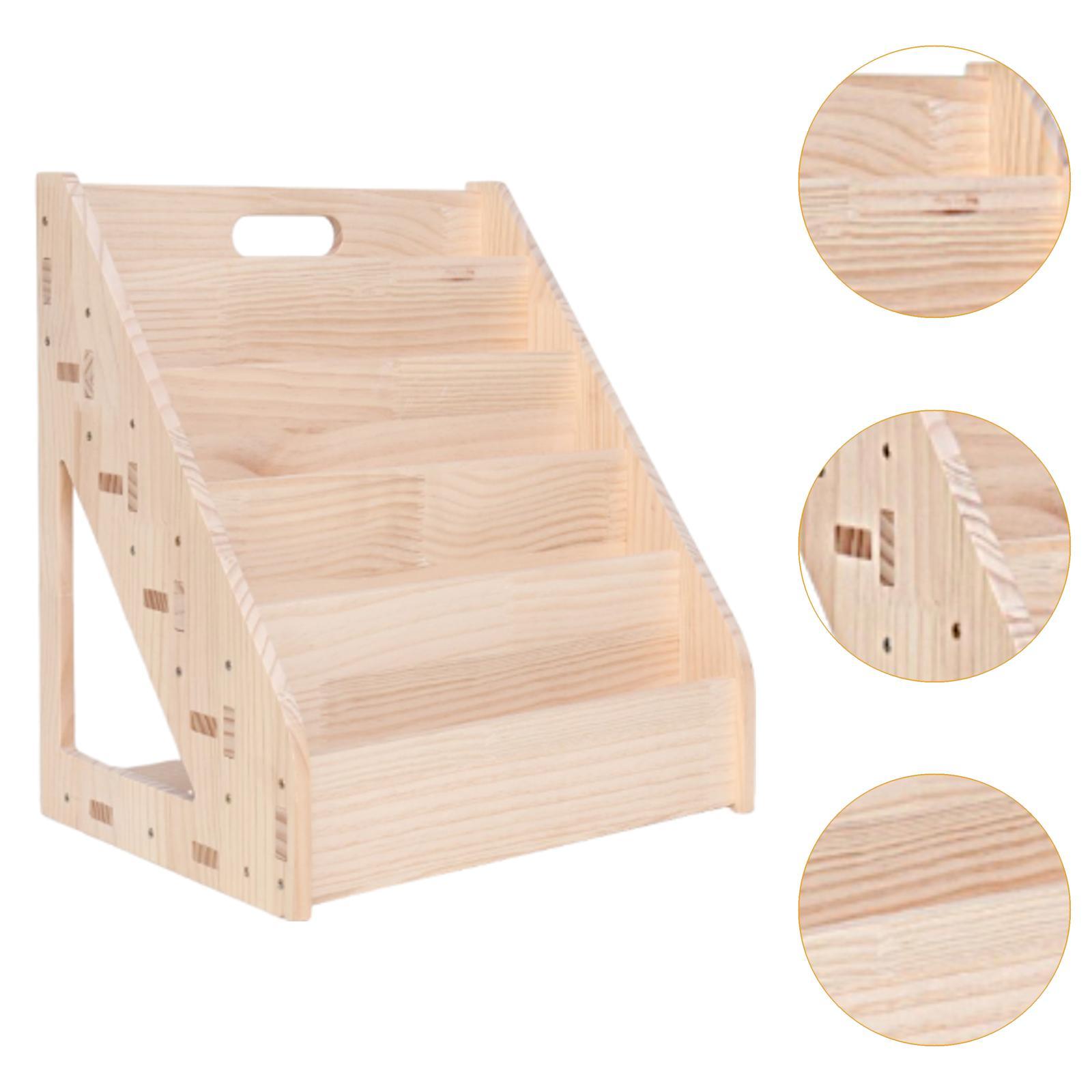 Baby Nursery Bookshelf - Rak Buku Anak-anak Unit Penyimpanan Kayu
