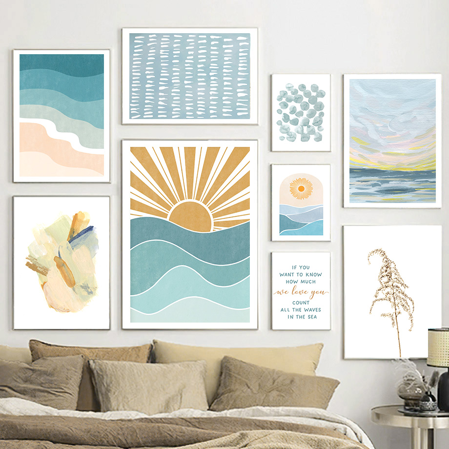 Baby Nursery Quotes - Sunrise Sunset Beach Ocean Quotes Lukisan