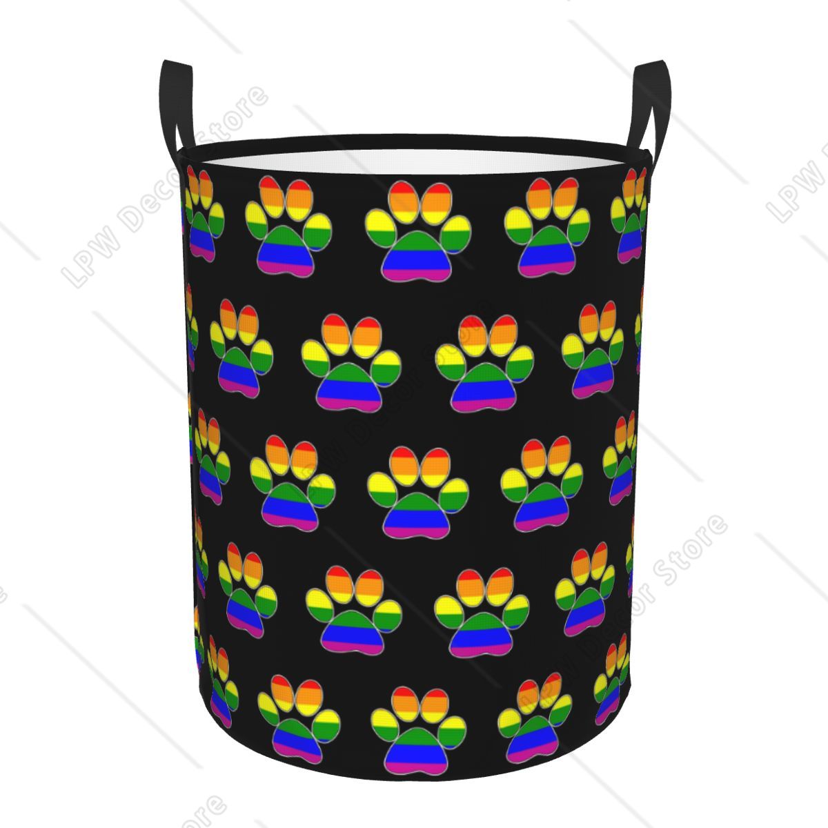 Baby Nursery Laundry Hamper - Keranjang Cucian Lipat Motif LGBT Pride