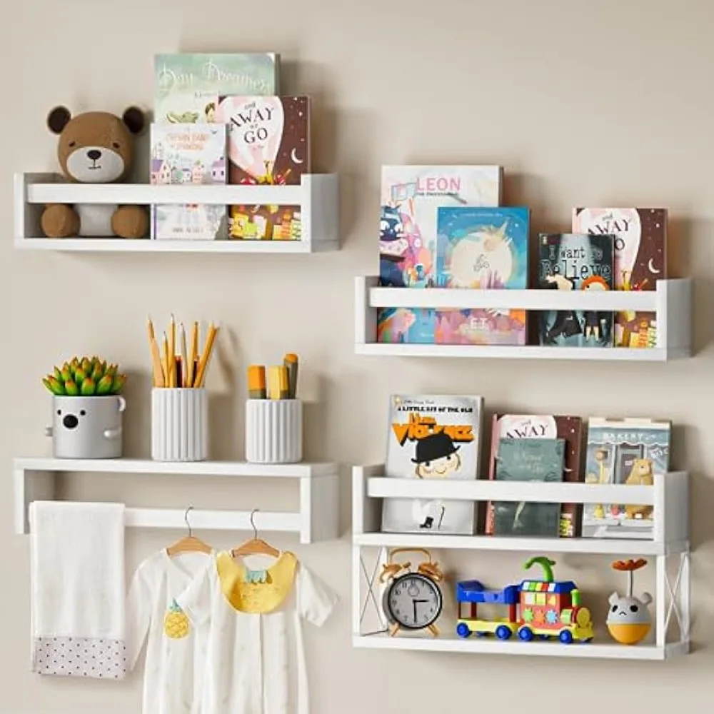 Baby Nursery Bookshelf - Rak Buku QimCoor Set 4+1, Rak