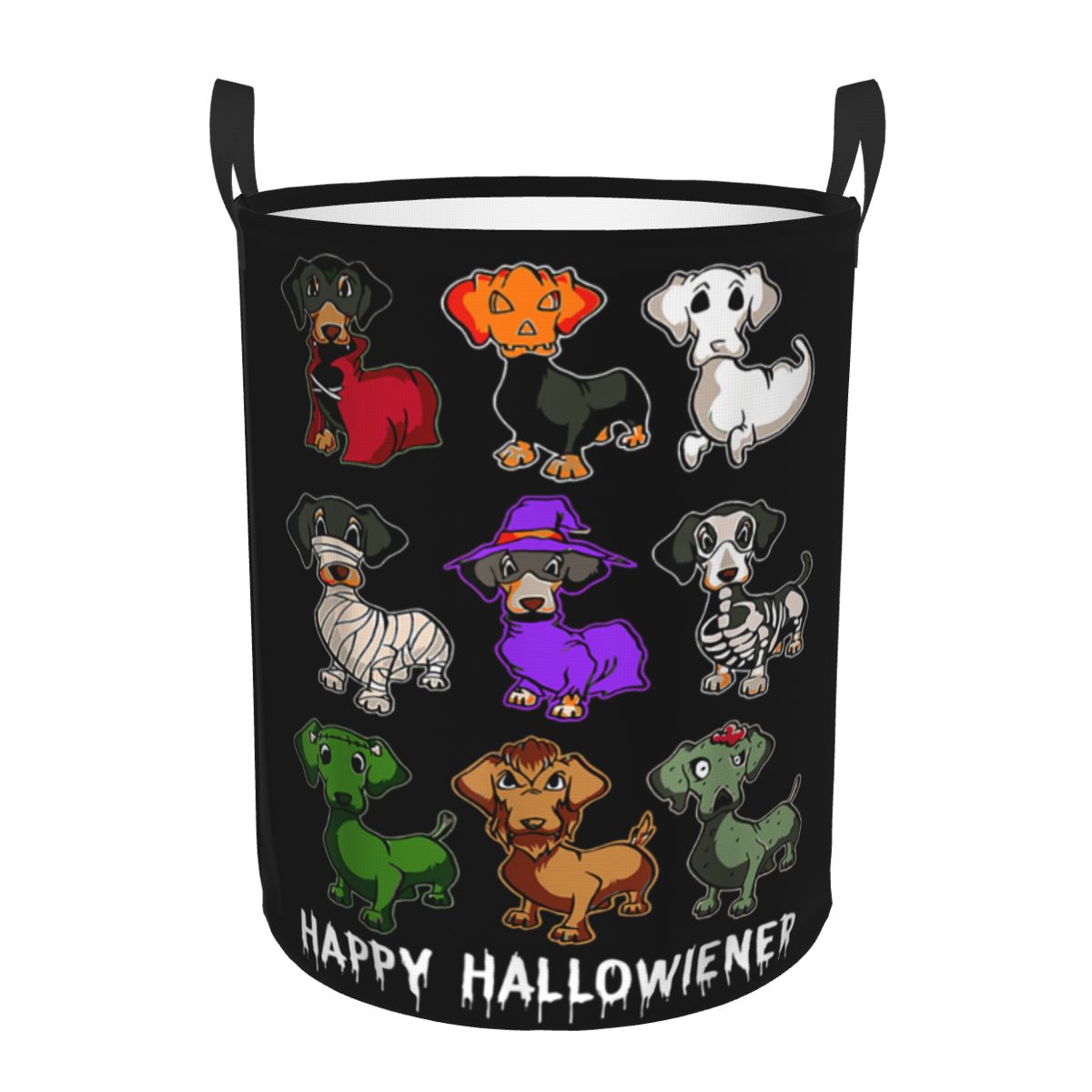 Baby Nursery Laundry Hamper - Keranjang Cucian Lipat Lucu Motif Dachshund