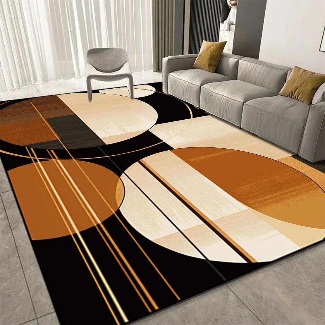 Baby Nursery Rug - Karpet Geometris Besar untuk Dekorasi Ruang
