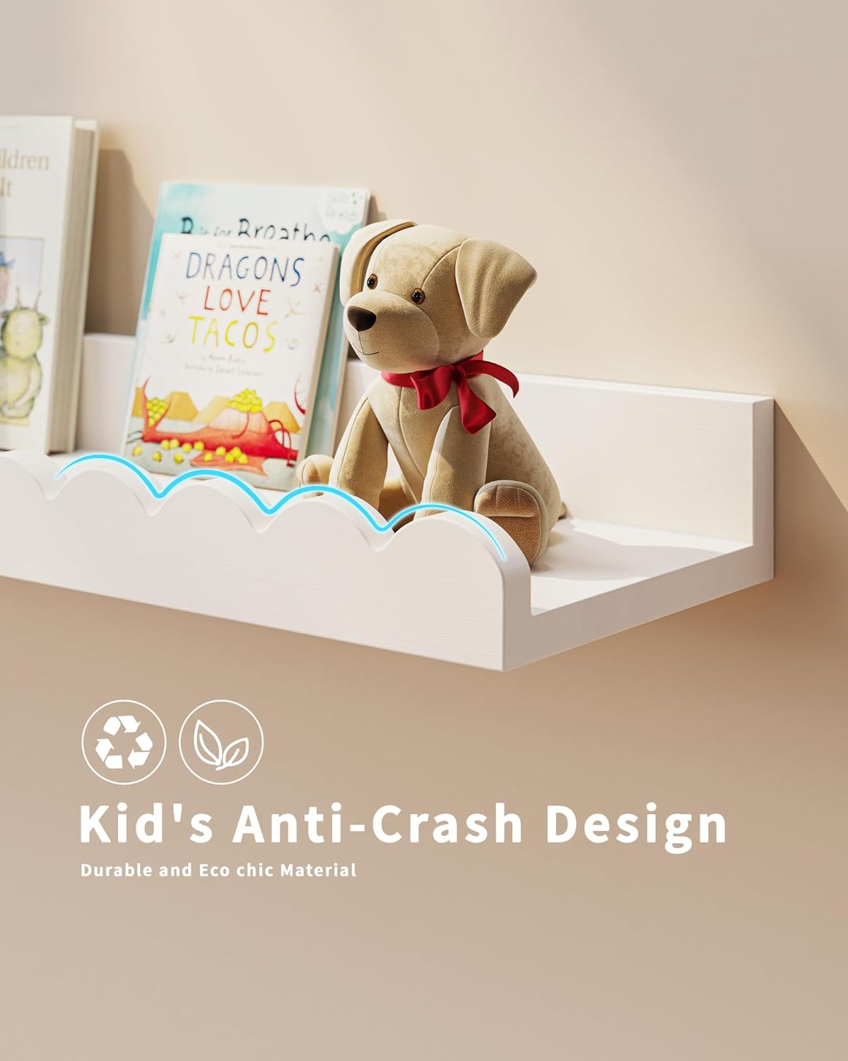 Satu set berisi 4 rak buku ana - Baby Nursery Bookshelf ulasan dan harga