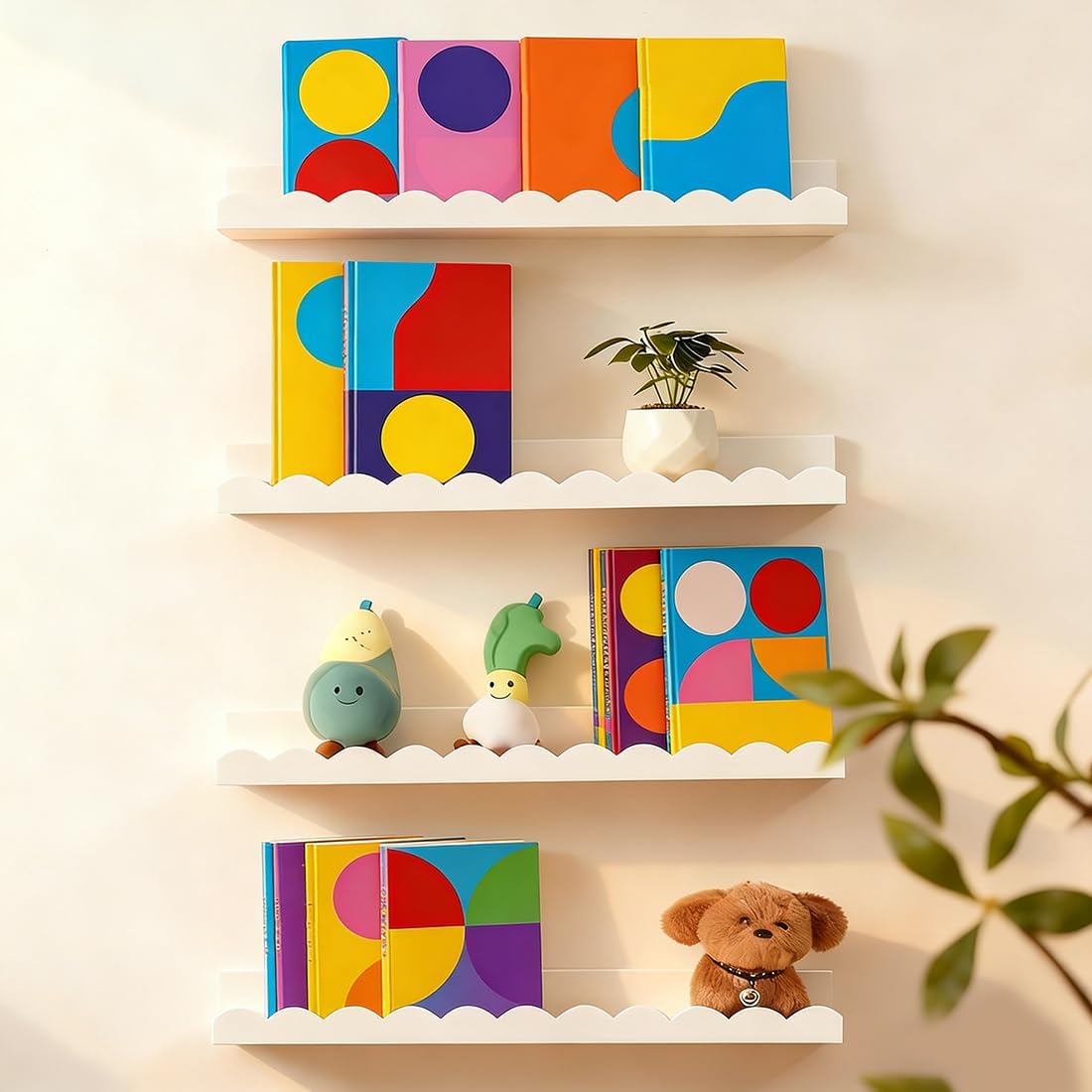 Satu set berisi 4 rak buku gan - Baby Nursery Bookshelf ulasan dan harga