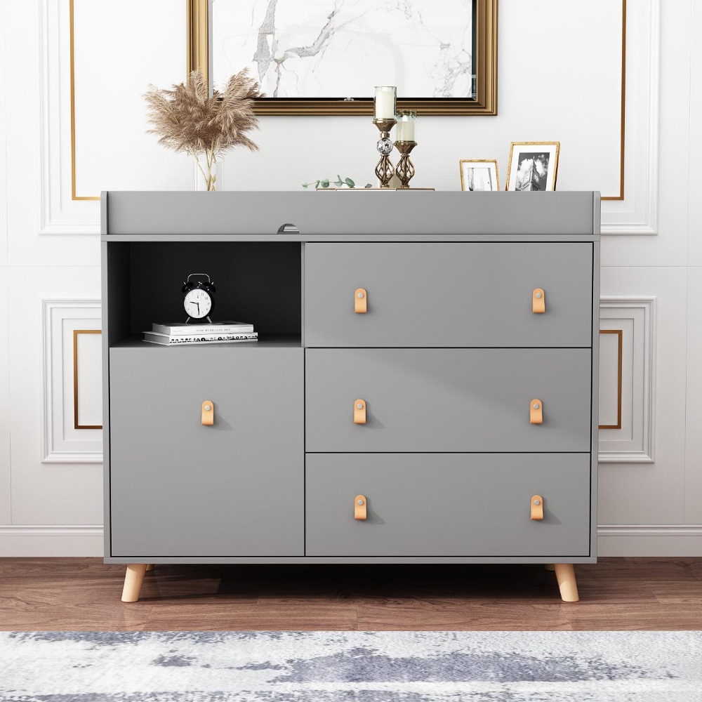 Meja Ganti Bayi, Lemari Bayi D - Baby Nursery Drawers ulasan dan harga