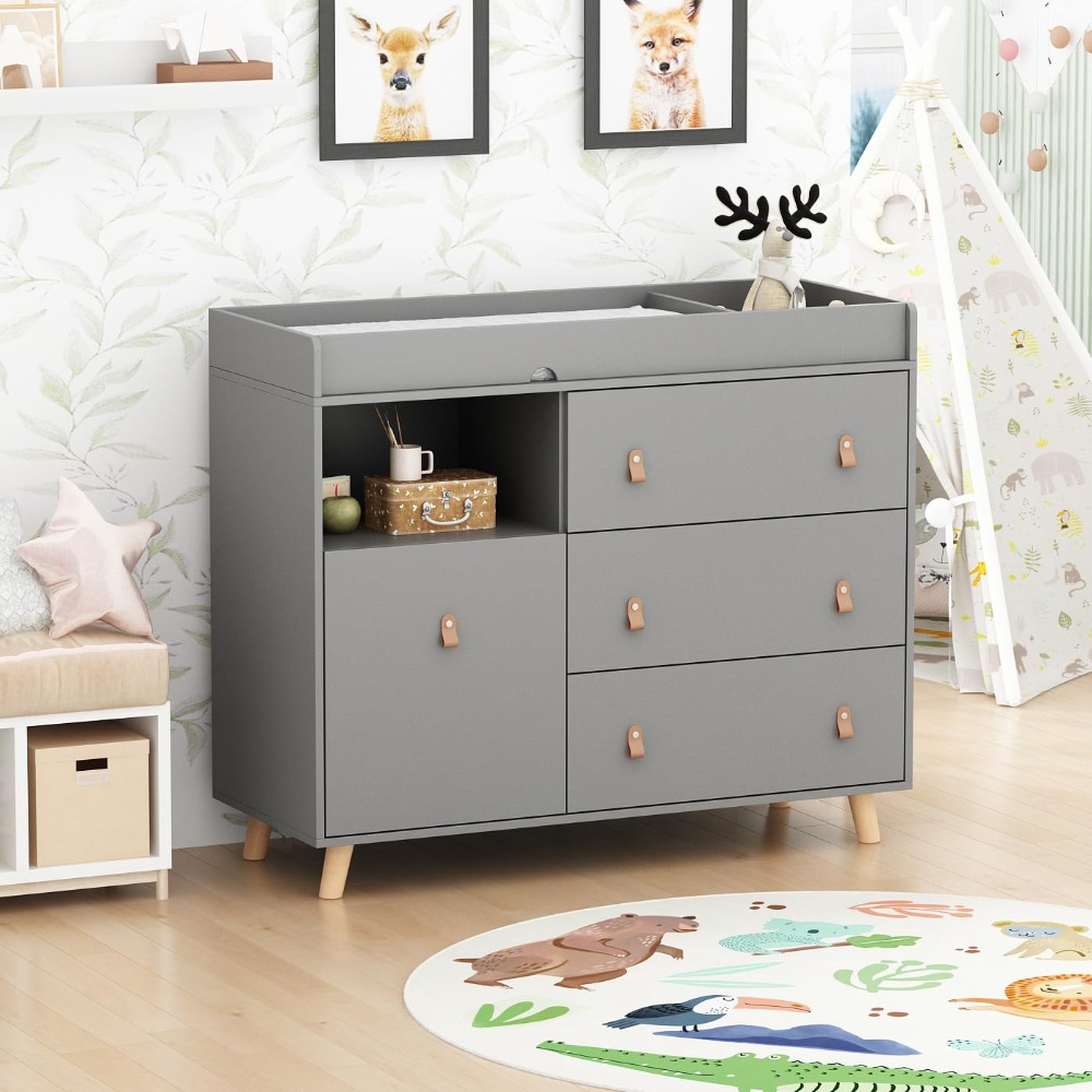 Meja Ganti Bayi, Lemari Bayi D - Baby Nursery Drawers ulasan dan harga