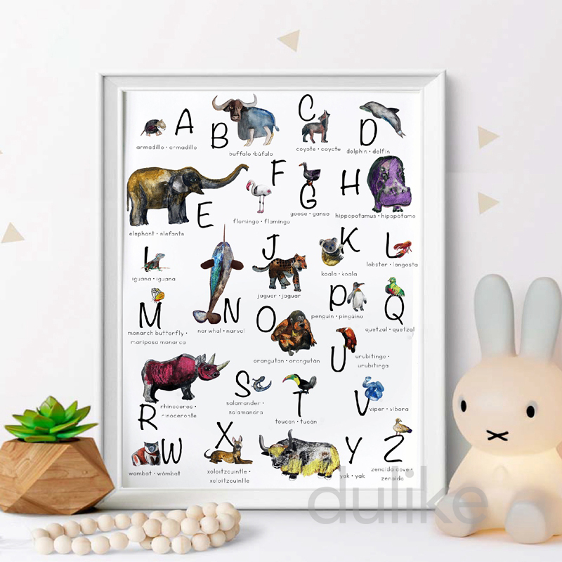 Lukisan Kanvas Dekorasi Seni K - Baby Nursery Quotes ulasan dan harga