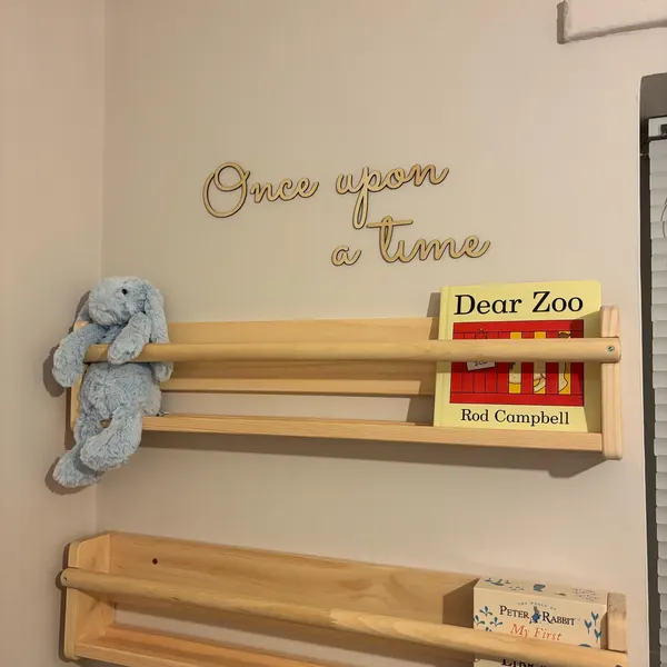 Papan Tanda Dinding Once Upon  - Baby Nursery Quotes ulasan dan harga