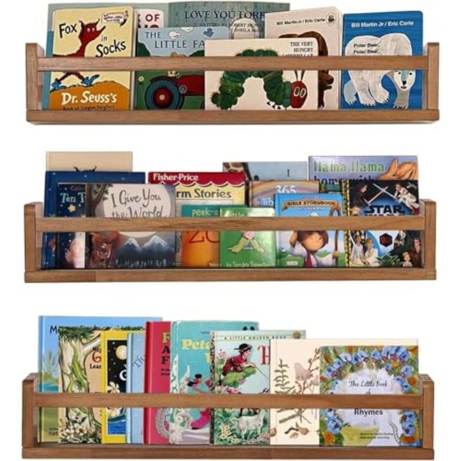 Rak Buku Menggantung untuk Dek - Baby Nursery Bookshelf ulasan dan harga