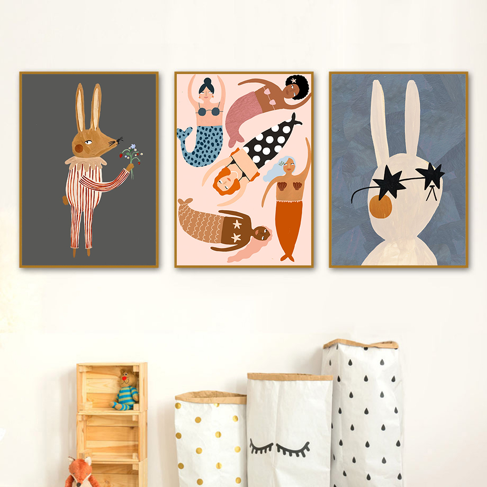 1 Buah Lukisan Kanvas Seni Din - Baby Nursery Quotes ulasan dan harga