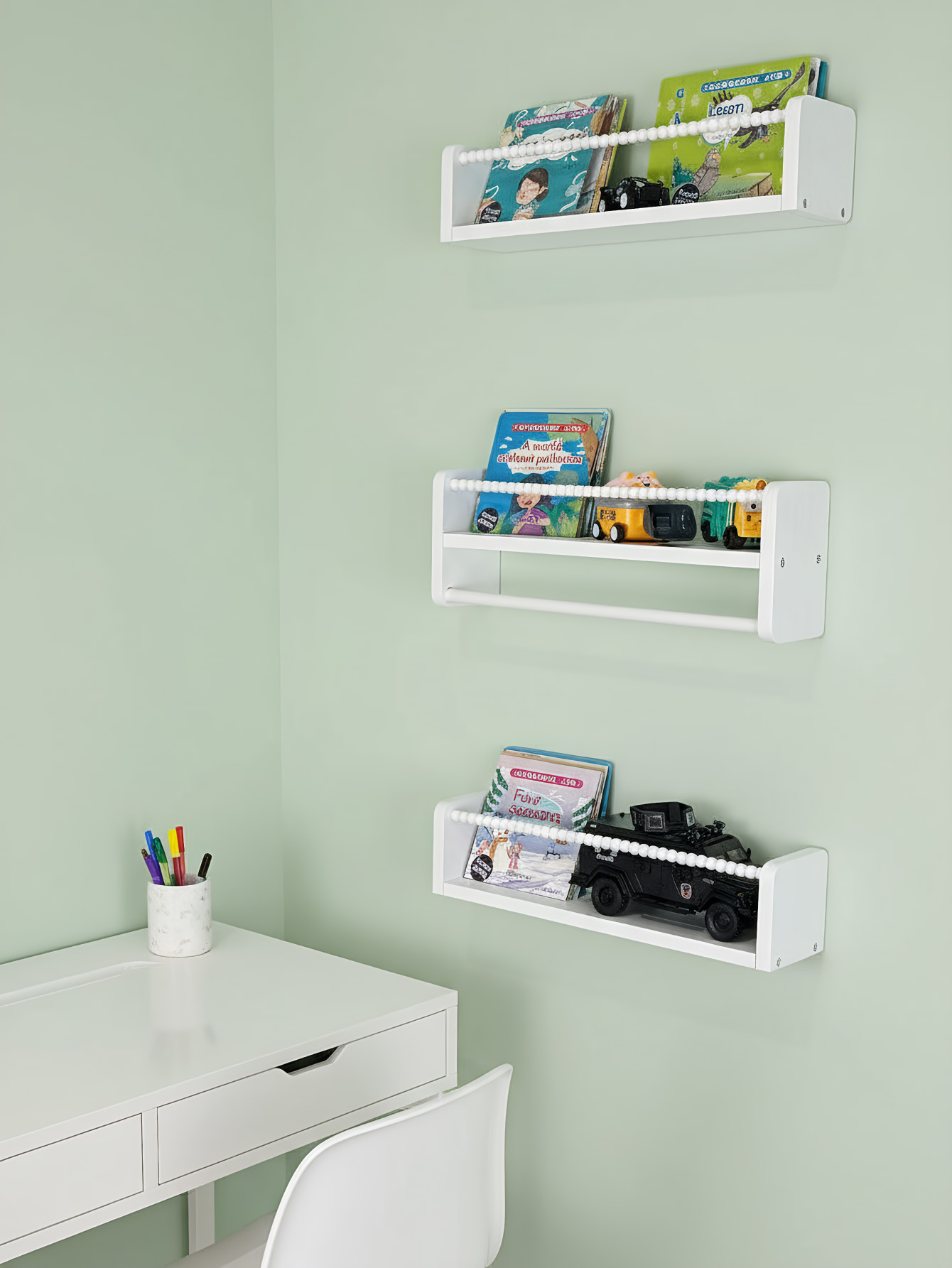 Rak Buku Anak, Rak Buku Kayu M - Baby Nursery Bookshelf ulasan dan harga