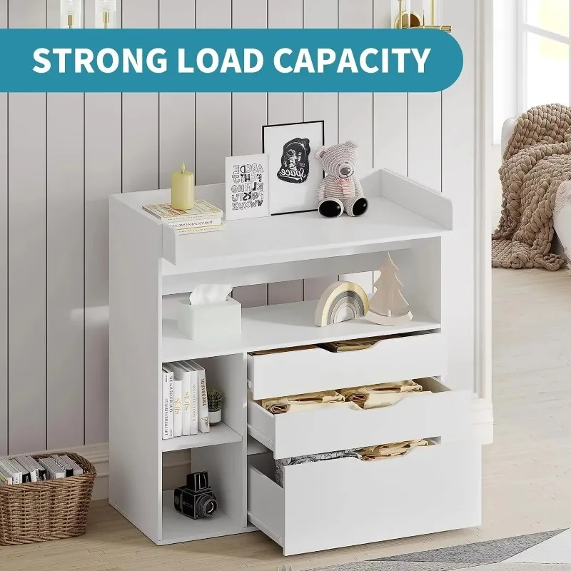 Meja ganti bayi minimalis mode - Baby Nursery Drawers ulasan dan harga