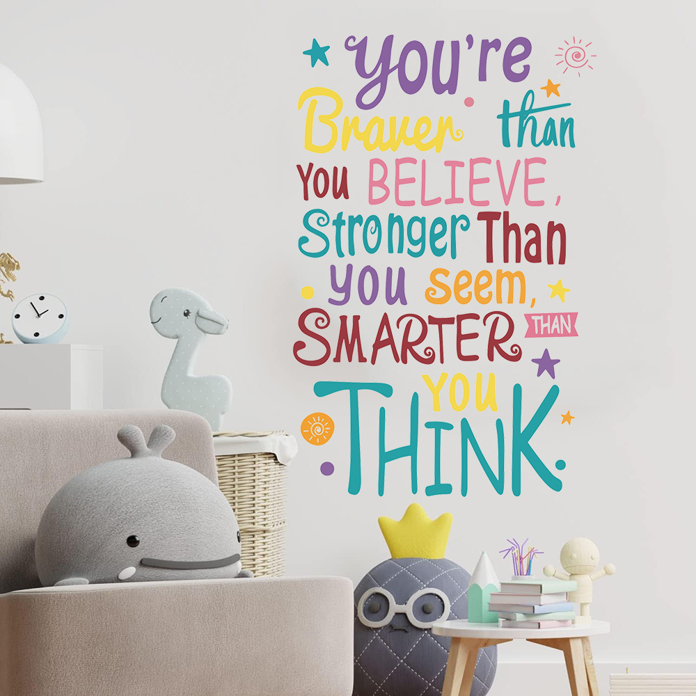Stiker Dinding Slogan Anda Ber - Baby Nursery Quotes ulasan dan harga