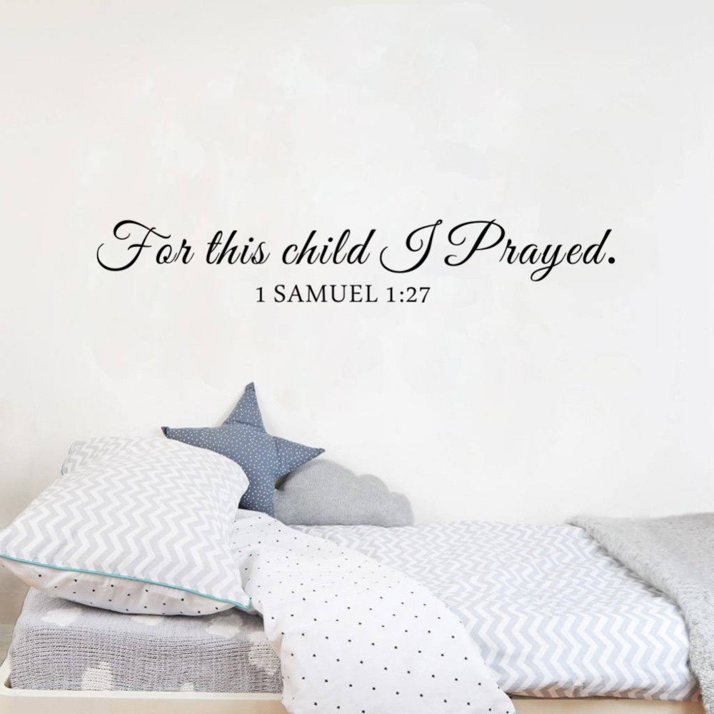 Untuk Anak Ini Aku Berdoa Samu - Baby Nursery Quotes ulasan dan harga