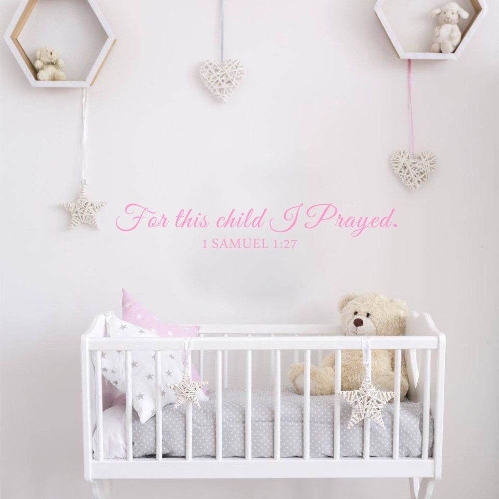 Untuk Anak Ini Aku Berdoa Samu - Baby Nursery Quotes ulasan dan harga