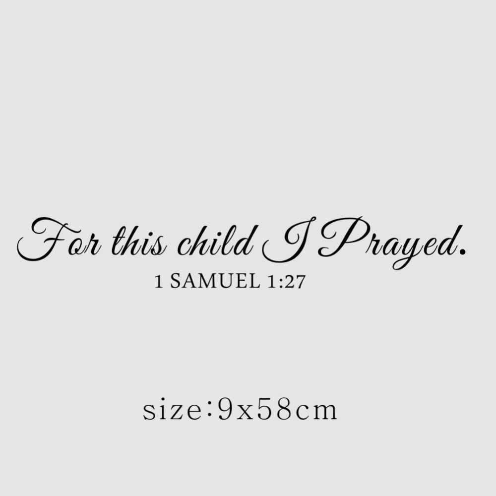 Untuk Anak Ini Aku Berdoa Samu - Baby Nursery Quotes ulasan dan harga