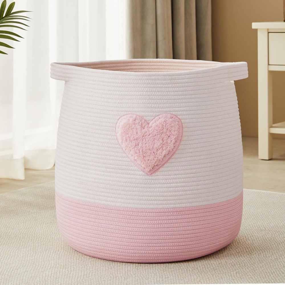 Keranjang Cucian Merah Muda un - Baby Nursery Laundry Hamper ulasan dan harga