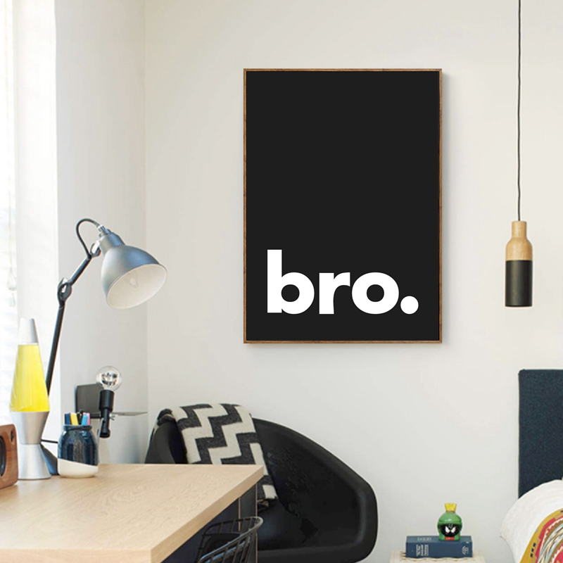 Bro. Poster Tipografi Minimali - Baby Nursery Quotes ulasan dan harga
