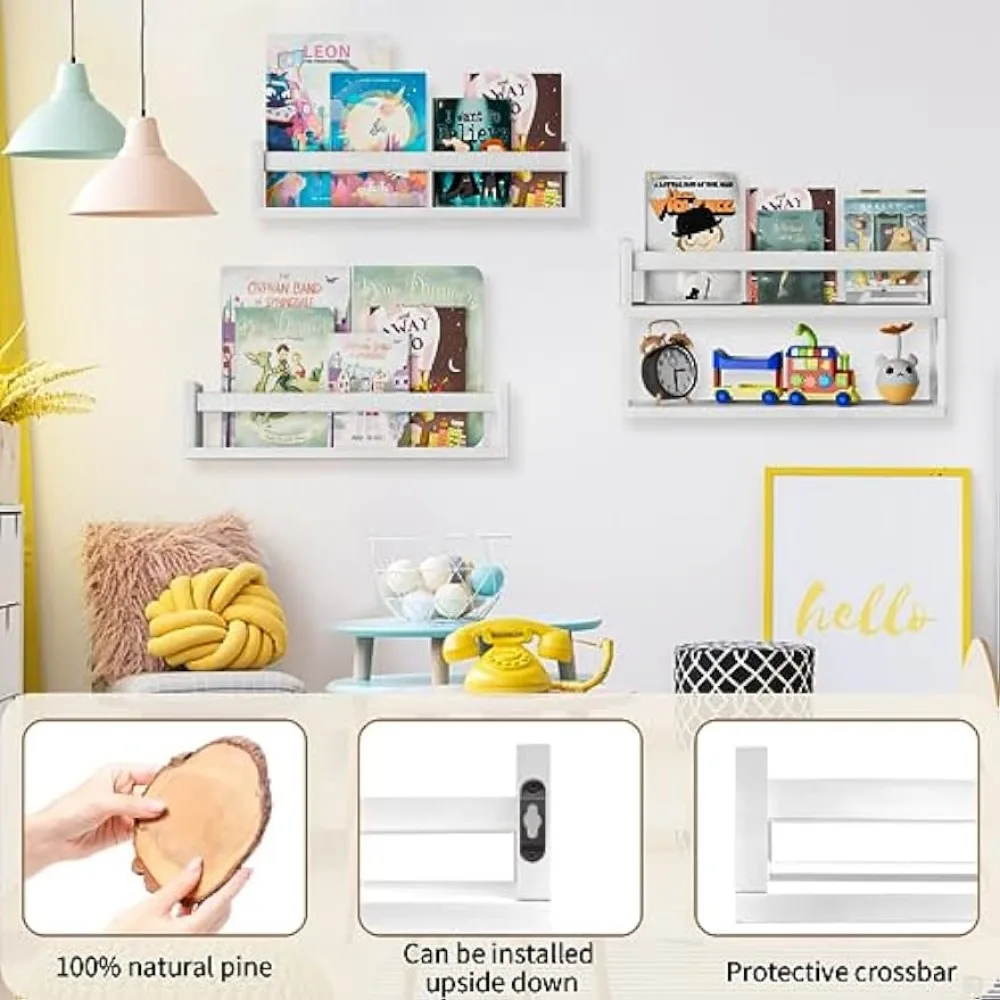 Rak Buku QimCoor Set 4+1, Rak  - Baby Nursery Bookshelf ulasan dan harga