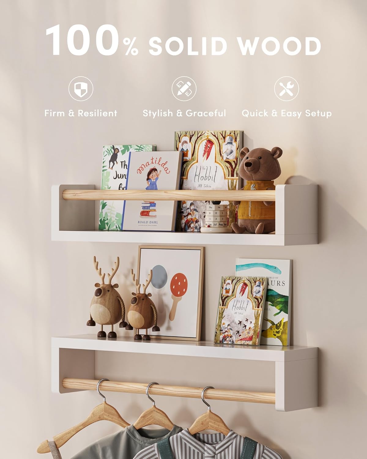 Satu set berisi 3 rak buku gan - Baby Nursery Bookshelf ulasan dan harga