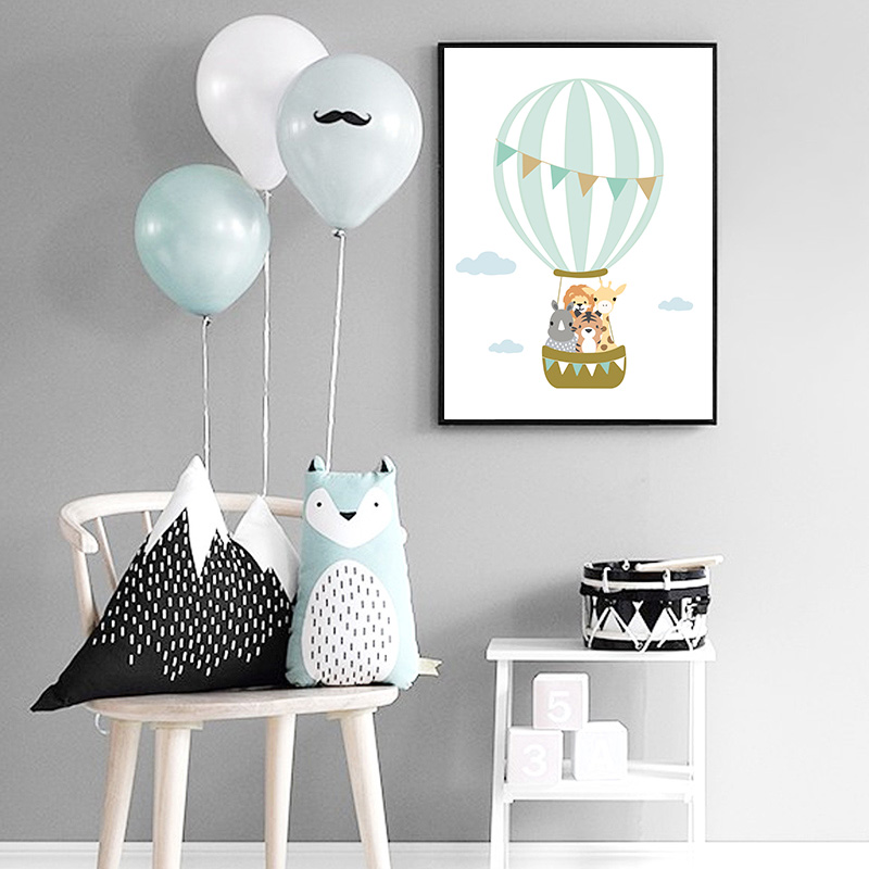 Poster Kamar Anak Balon Bulan  - Baby Nursery Quotes ulasan dan harga