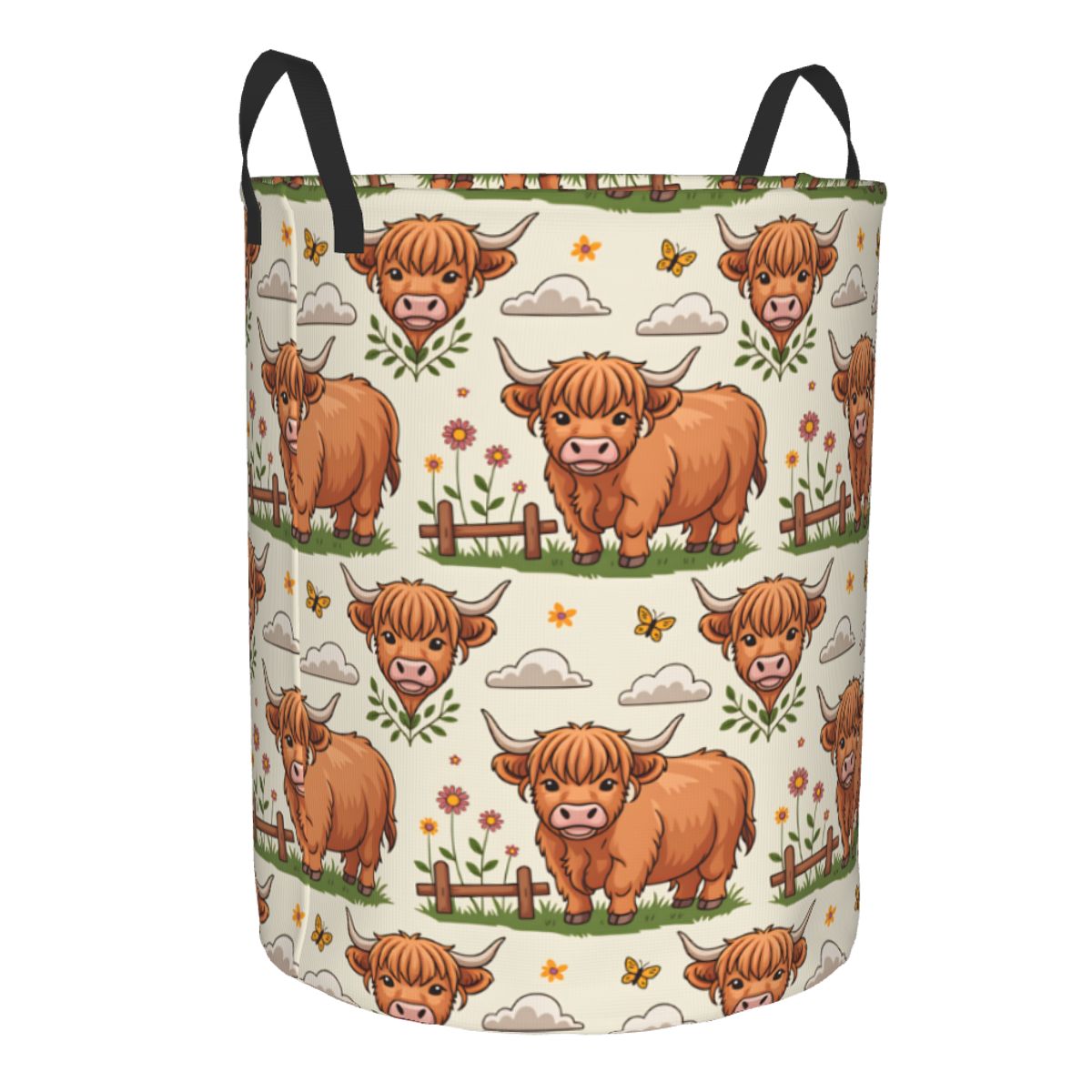 Keranjang Cucian Sapi Highland - Baby Nursery Laundry Hamper ulasan dan harga