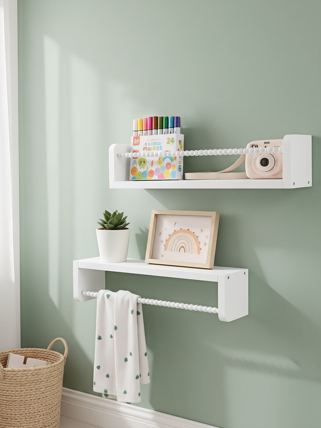 Rak Buku Kayu untuk Kamar Bayi - Baby Nursery Bookshelf ulasan dan harga
