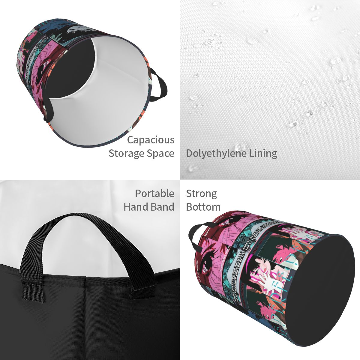 Keranjang Cucian Lipat P-Perfe - Baby Nursery Laundry Hamper ulasan dan harga